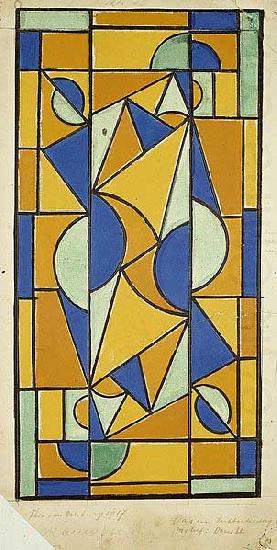 Color design for Dance II., Theo van Doesburg